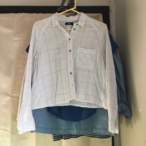 Urban white button up blouse